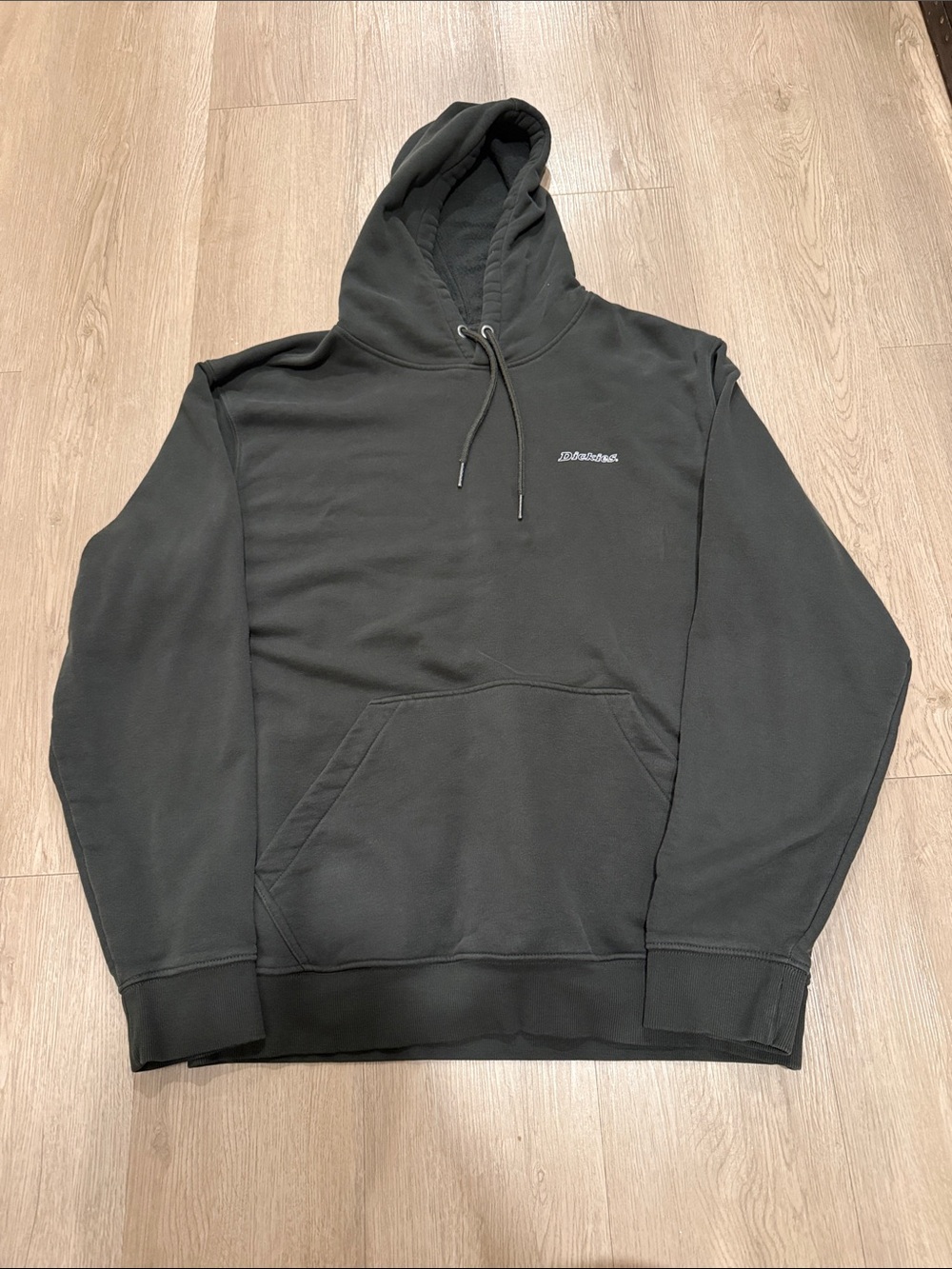 Men’s Dickies Pullover Hoodie in Dark Greenish Gray